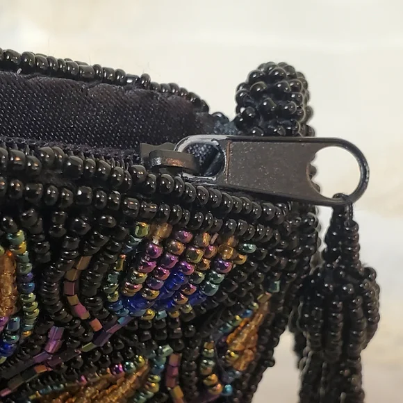 Chico's Beaded Peacock Handbag - Picture 11 of 16